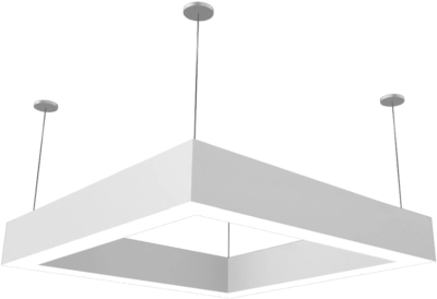 Mercury architectural lighting in a square shape