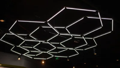 hexagon lights overlapping for a creative lighting experience